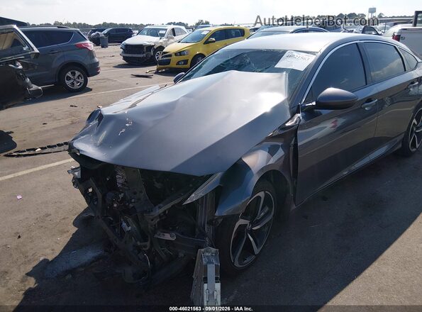 1HGCV1F39KA004195 2019 HONDA ACCORD Gray Vista frontal