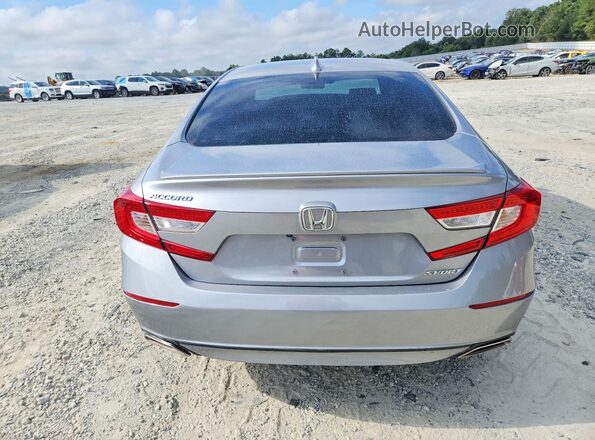1HGCV1F39KA073548 2019 HONDA ACCORD Silver Вид ззаду