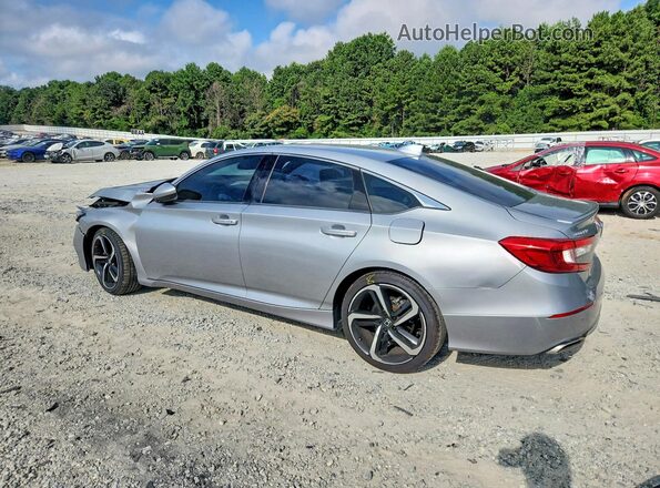 1HGCV1F39KA073548 2019 HONDA ACCORD Silver Задня ліва чверть