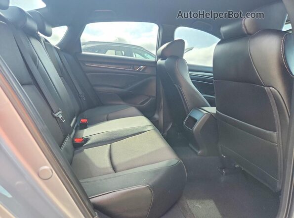 1HGCV1F39KA073548 2019 HONDA ACCORD Silver Вид задніх сидінь