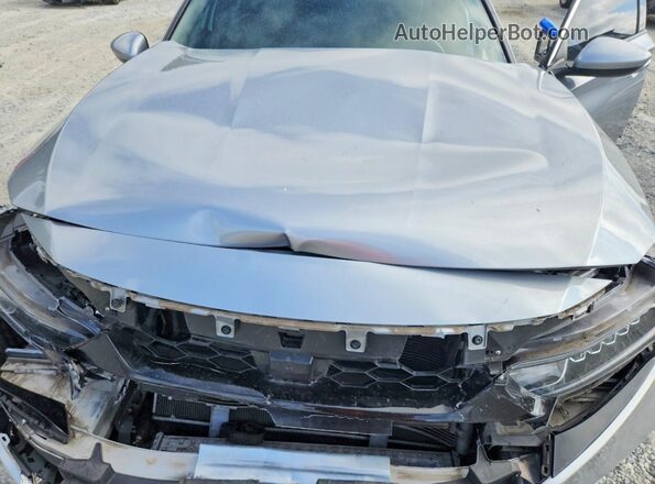1HGCV1F39KA073548 2019 HONDA ACCORD Silver Вид задньої частини салону
