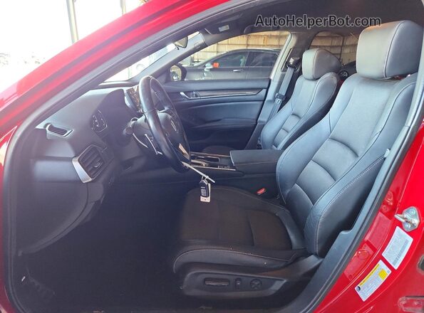 1HGCV1F39KA165470 2019 HONDA ACCORD Red Widok wnętrza z przodu