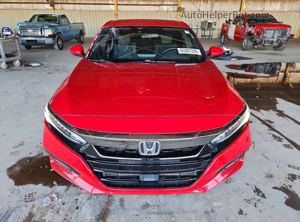 1HGCV1F39KA165470 2019 HONDA ACCORD Red Widok z przodu