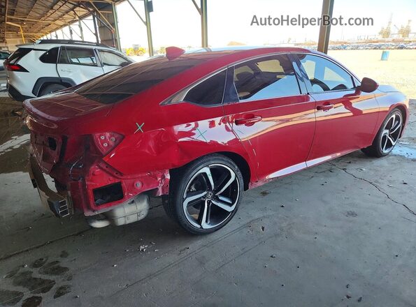 1HGCV1F39KA165470 2019 HONDA ACCORD Red Tył prawy