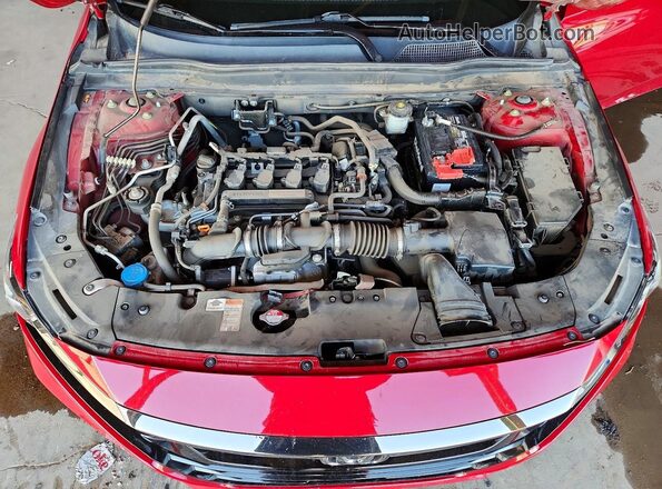 1HGCV1F39KA165470 2019 HONDA ACCORD Red Widok wnętrza z tyłu