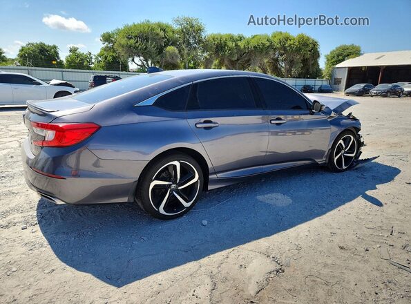 1HGCV1F39KA171589 2019 HONDA ACCORD Gray უკანა მარჯვენა