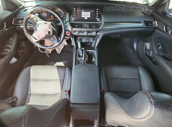 1HGCV1F39KA171589 2019 HONDA ACCORD Gray წინა პანელის ხედი