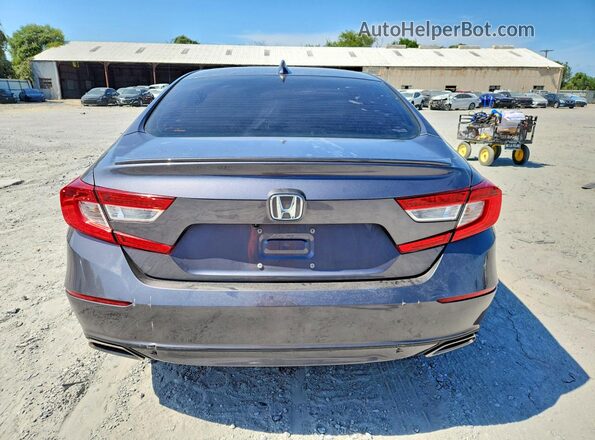 1HGCV1F39KA171589 2019 HONDA ACCORD Gray უკანა ხედი
