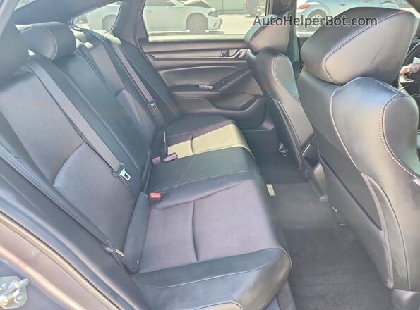 1HGCV1F39KA171589 2019 HONDA ACCORD Gray უკანა სავარძლების ხედი