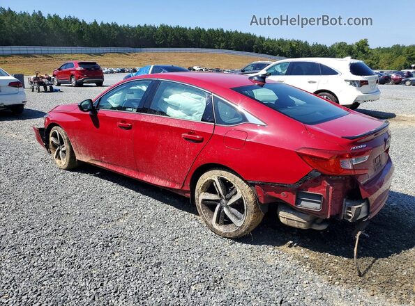 1HGCV1F39MA011229 2021 HONDA ACCORD Red Հետևի ձախ