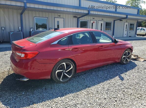 1HGCV1F39MA011229 2021 HONDA ACCORD Red Հետևի աջ