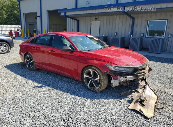 1HGCV1F39MA011229 2021 HONDA ACCORD Red Առջևի աջ