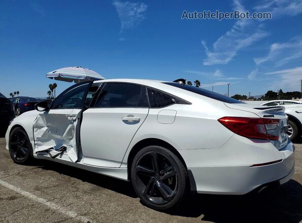 1HGCV1F39MA063203 2021 HONDA ACCORD White უკანა მარცხენა