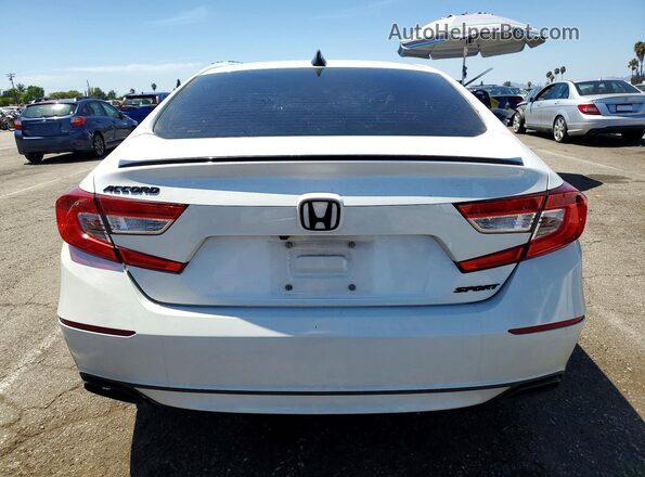 1HGCV1F39MA063203 2021 HONDA ACCORD White უკანა ხედი