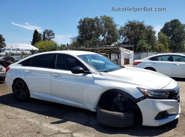 1HGCV1F39MA063203 2021 HONDA ACCORD White წინა მარჯვენა