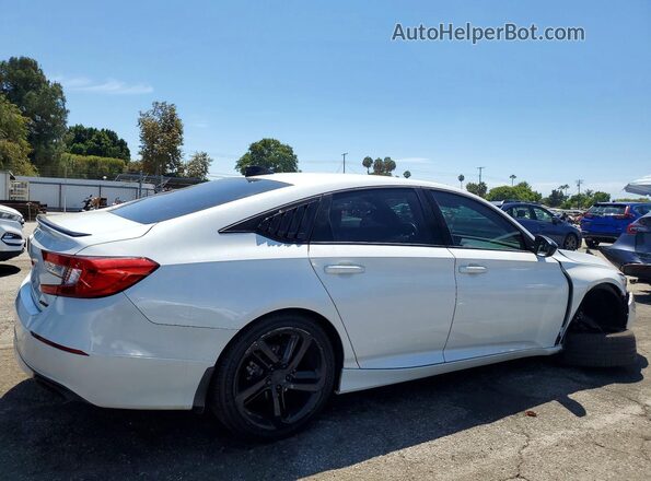1HGCV1F39MA063203 2021 HONDA ACCORD White უკანა მარჯვენა