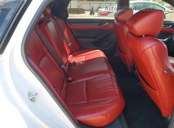 1HGCV1F39MA063203 2021 HONDA ACCORD White უკანა სავარძლების ხედი