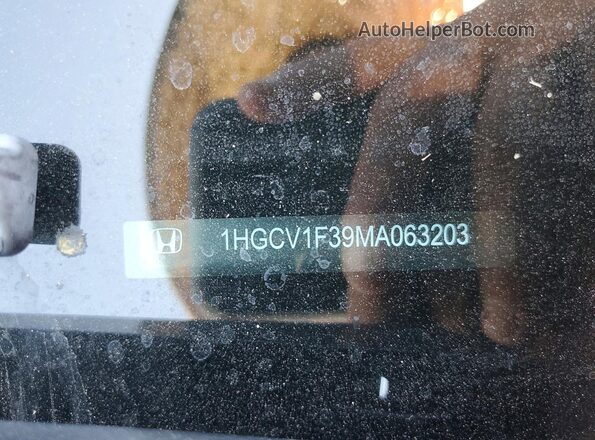 1HGCV1F39MA063203 2021 HONDA ACCORD White ძრავის განყოფილების ხედი