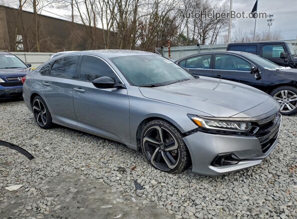 1HGCV1F39MA085315 2021 HONDA ACCORD Silver Delantero derecho
