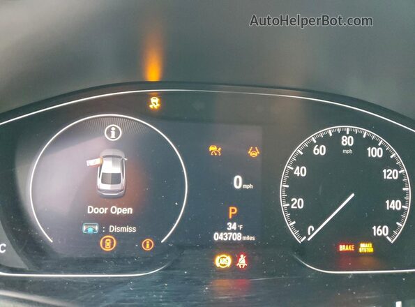 1HGCV1F39MA085315 2021 HONDA ACCORD Silver Vista del cuadro de instrumentos
