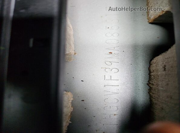 1HGCV1F39MA085315 2021 HONDA ACCORD Silver Vista del compartimento del motor