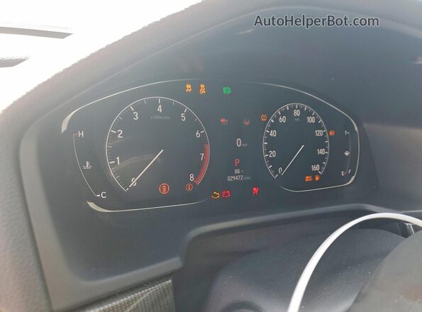 1HGCV1F39NA032633 2022 HONDA ACCORD Black Вид щитка приладів