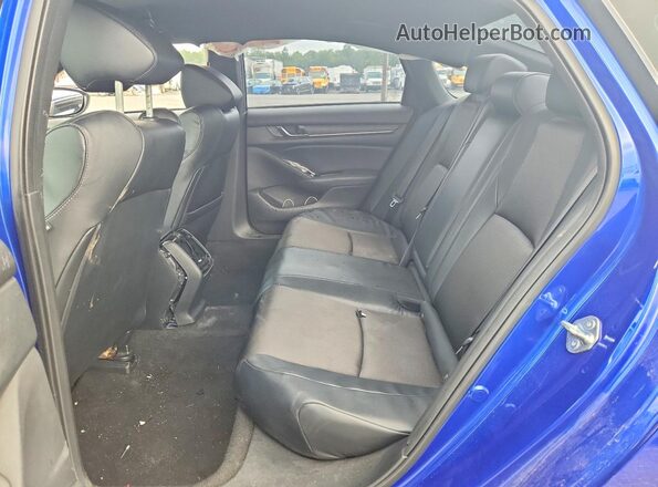1HGCV1F3XJA253958 2018 HONDA ACCORD Blue Widok tylnych siedzeń