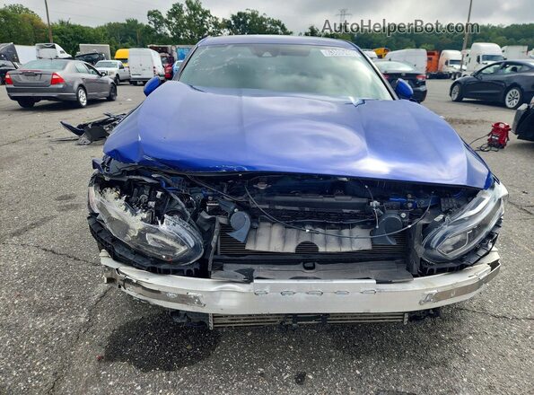 1HGCV1F3XJA253958 2018 HONDA ACCORD Blue Widok z przodu