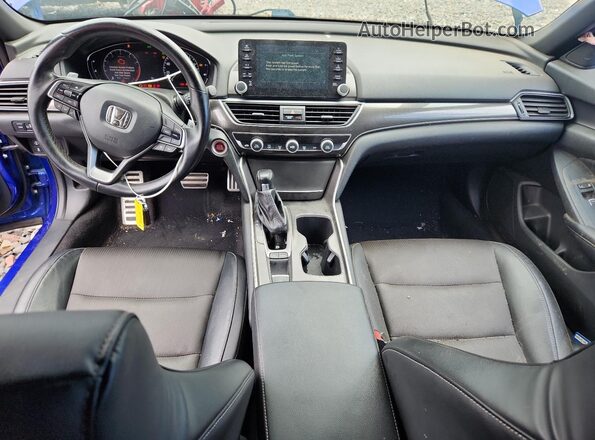 1HGCV1F3XJA253958 2018 HONDA ACCORD Blue 