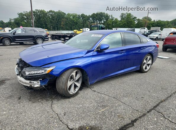 1HGCV1F3XJA253958 2018 HONDA ACCORD Blue 