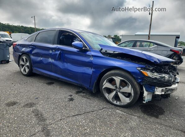 1HGCV1F3XJA253958 2018 HONDA ACCORD Blue 