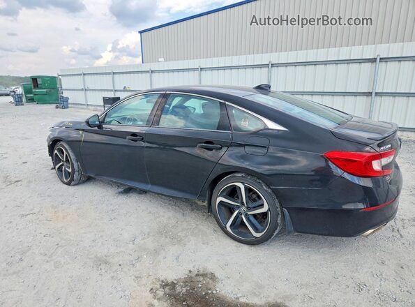 1HGCV1F3XKA002570 2019 HONDA ACCORD Black Rear left