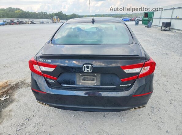 1HGCV1F3XKA002570 2019 HONDA ACCORD Black Rear view