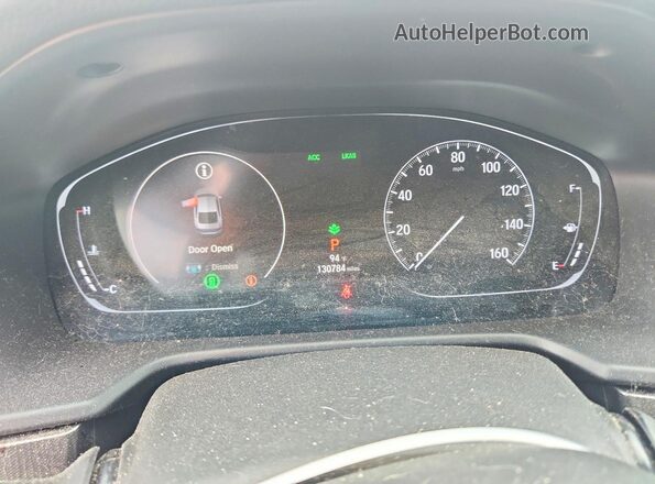1HGCV1F3XKA002570 2019 HONDA ACCORD Black Instrument cluster view