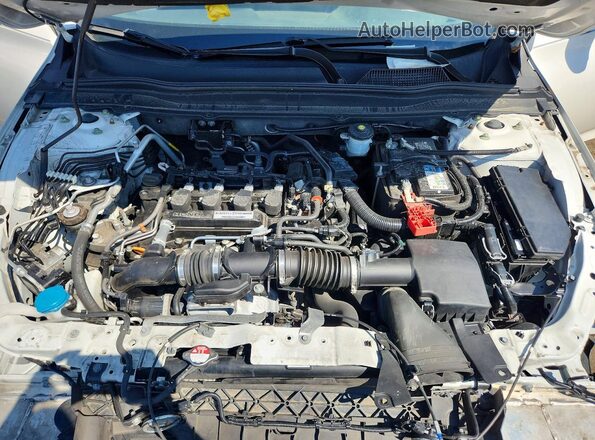 1HGCV1F3XKA050022 2019 HONDA ACCORD White Вид задньої частини салону