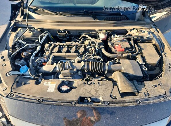 1HGCV1F3XNA063695 2022 HONDA ACCORD Black Вид задньої частини салону