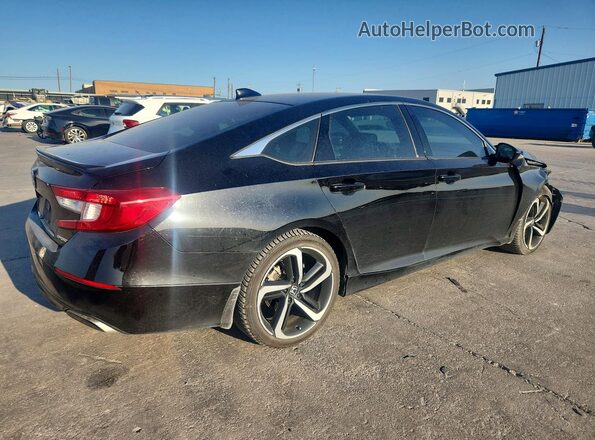 1HGCV1F3XNA063695 2022 HONDA ACCORD Black Задня права чверть