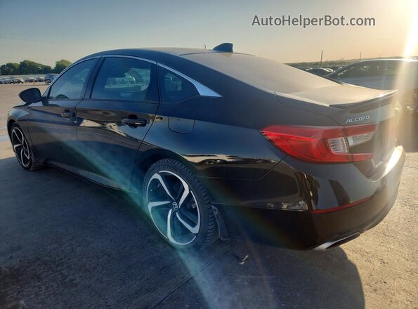 1HGCV1F3XNA063695 2022 HONDA ACCORD Black Задня ліва чверть