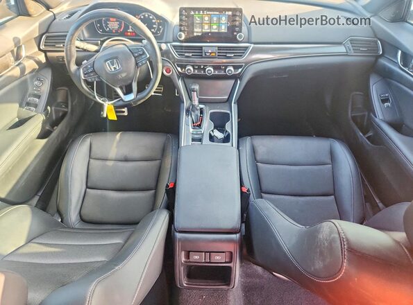 1HGCV1F3XNA063695 2022 HONDA ACCORD Black Вид панелі приладів