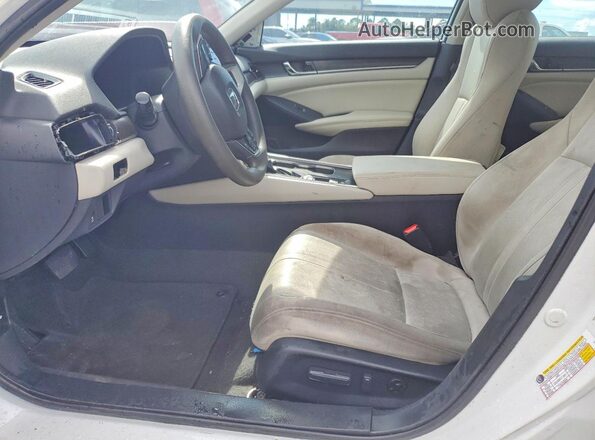 1HGCV1F40LA150303 2020 HONDA ACCORD White წინა სალონის ხედი