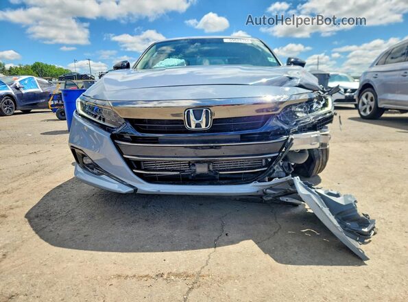1HGCV1F40NA033761 2022 HONDA ACCORD Blue Widok z przodu