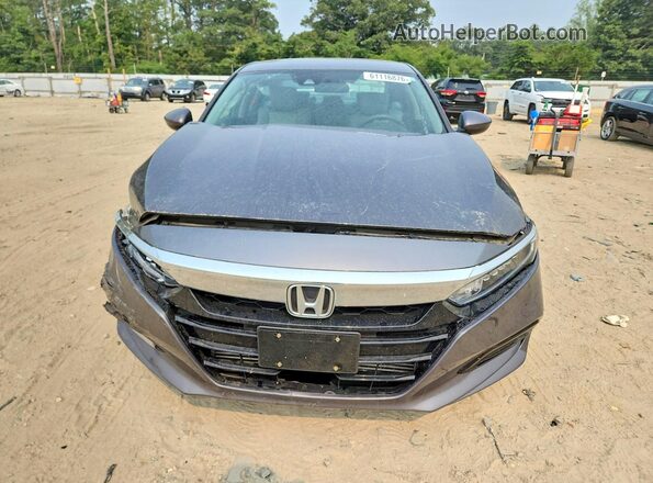 1HGCV1F41JA099150 2018 HONDA ACCORD Gray Вид спереду