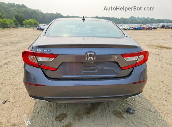 1HGCV1F41JA099150 2018 HONDA ACCORD Gray Вид ззаду