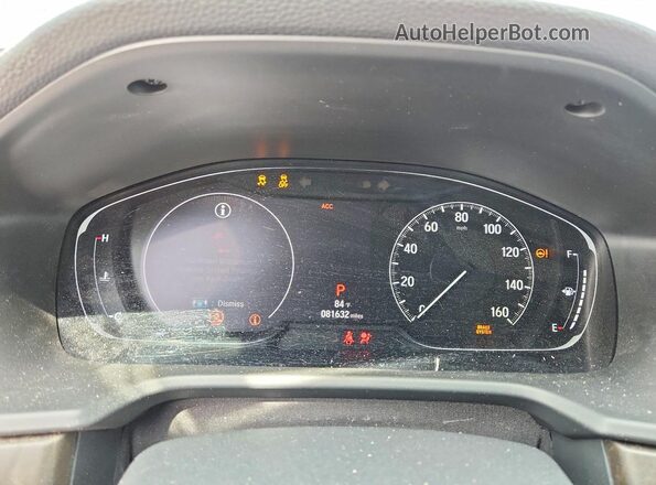 1HGCV1F41JA099150 2018 HONDA ACCORD Gray Вид щитка приладів