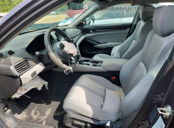 1HGCV1F41JA099150 2018 HONDA ACCORD Gray Вид салону спереду