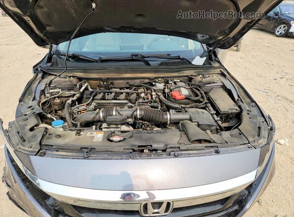 1HGCV1F41JA099150 2018 HONDA ACCORD Gray Вид задньої частини салону