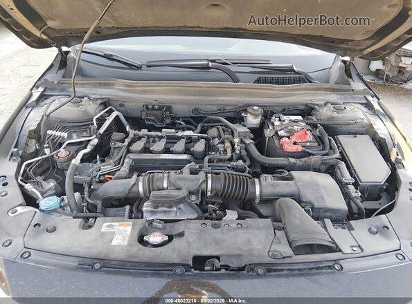 1HGCV1F42KA111887 2019 HONDA ACCORD Black Вид ззаду