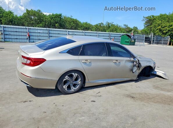 1HGCV1F42LA089553 2020 HONDA ACCORD Beige Trasero derecho