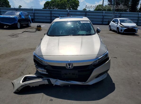 1HGCV1F42LA089553 2020 HONDA ACCORD Beige Vista frontal