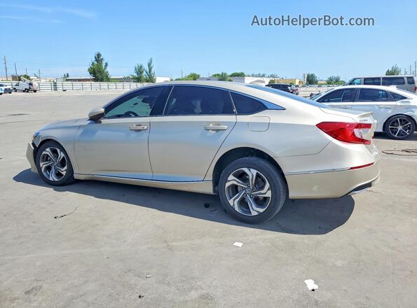 1HGCV1F42LA089553 2020 HONDA ACCORD Beige Trasero izquierdo